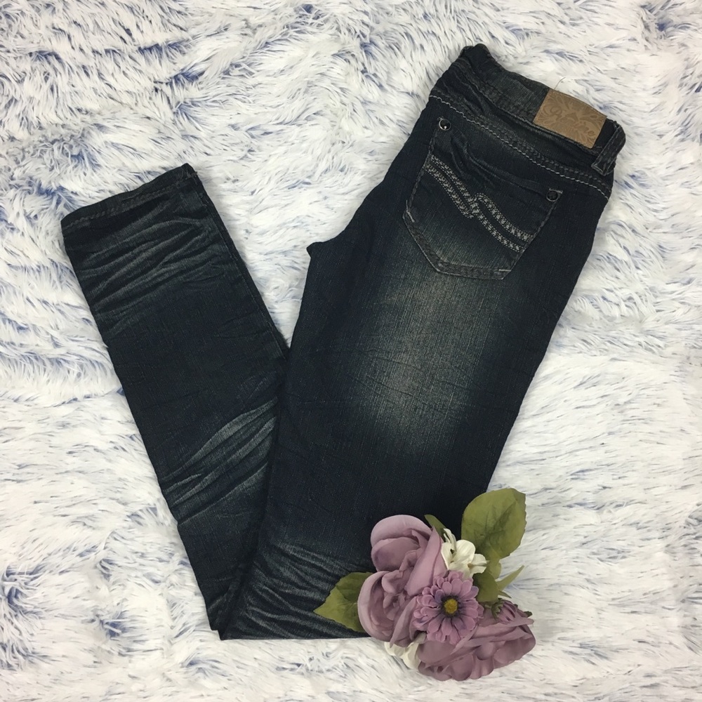 Premiere Skinny Jean Black Jewel Embellished5/6x31